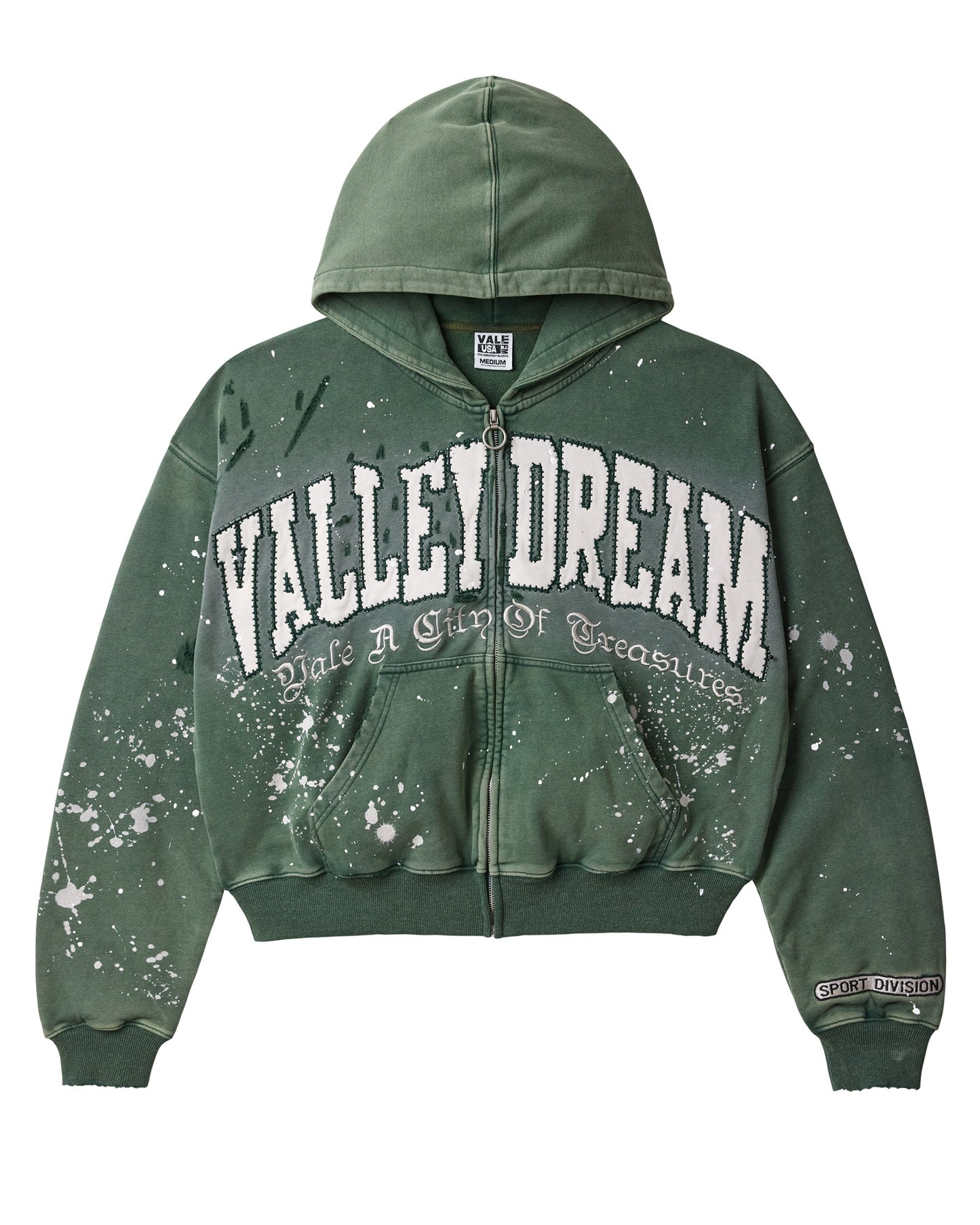 PINE PAINT ZIP UP HOODIE