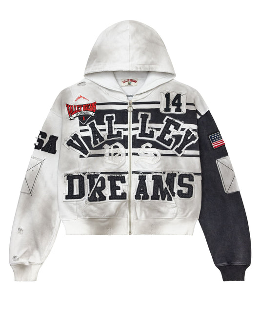 COLLAGE ZIP UP [OREO]