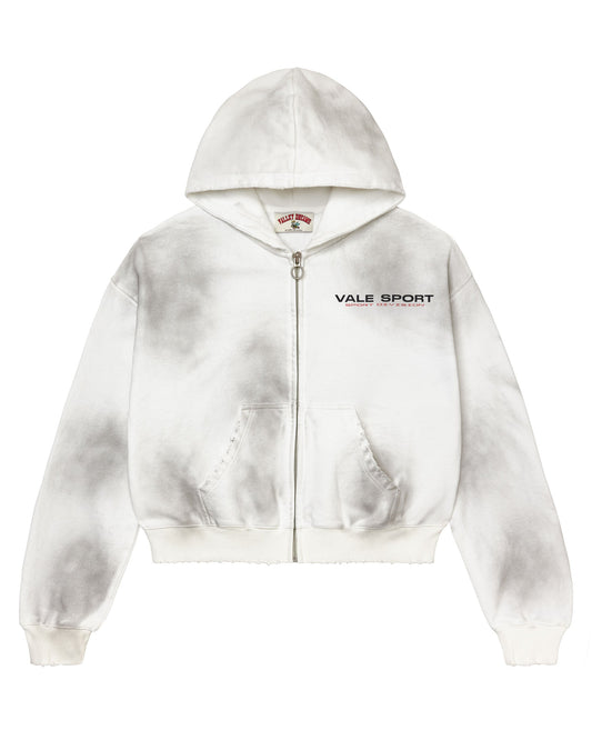 STAPLE ZIP UP [WHITE]