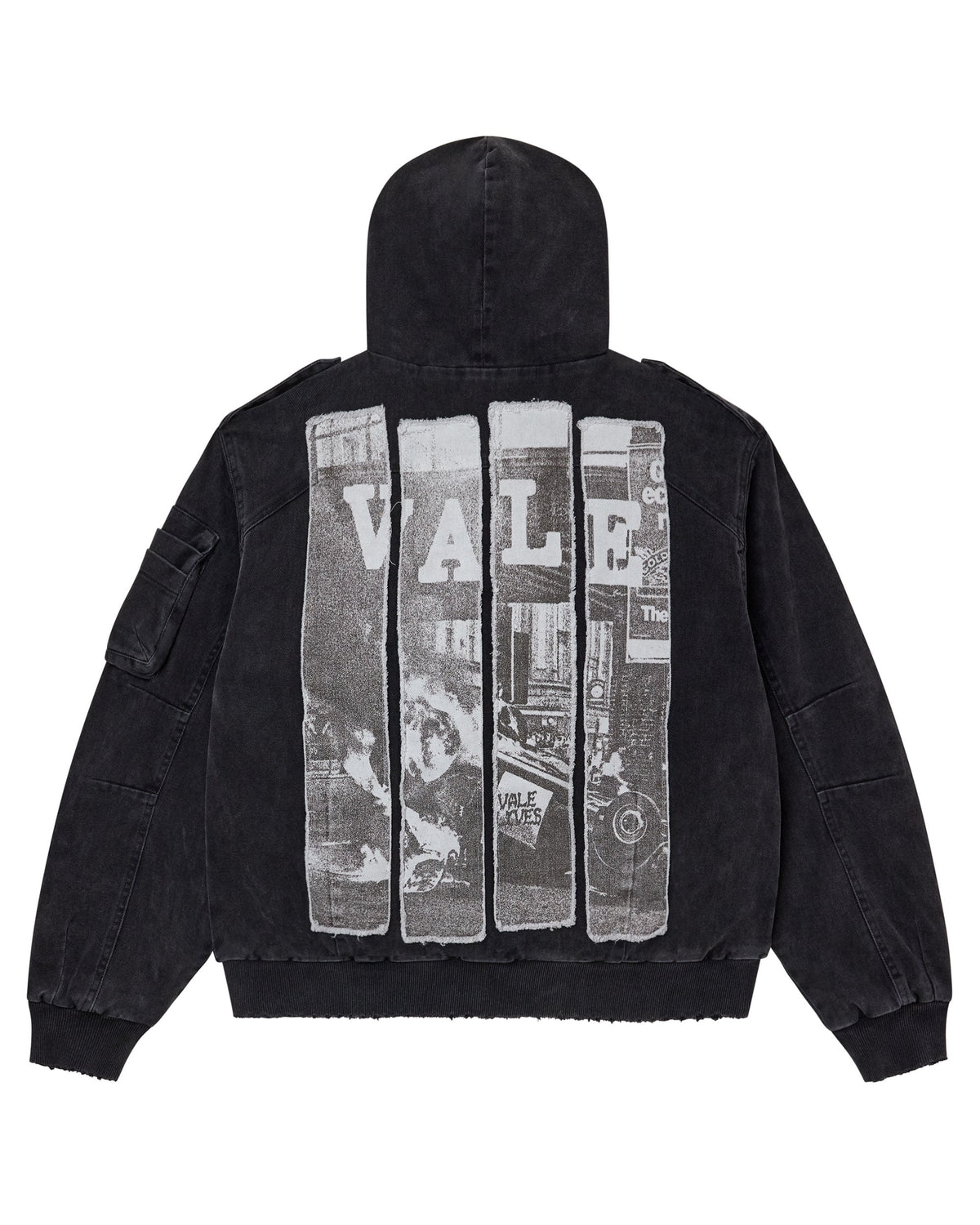 WRECKED HOODED BOMBER