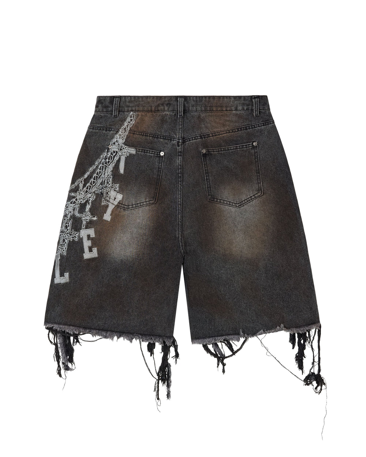 CHAIN JORTS [BLACK]