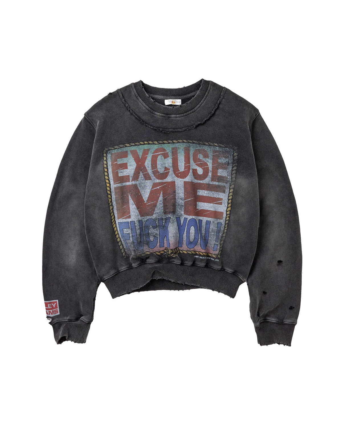 EXCUSE ME CREWNECK [BLACK]