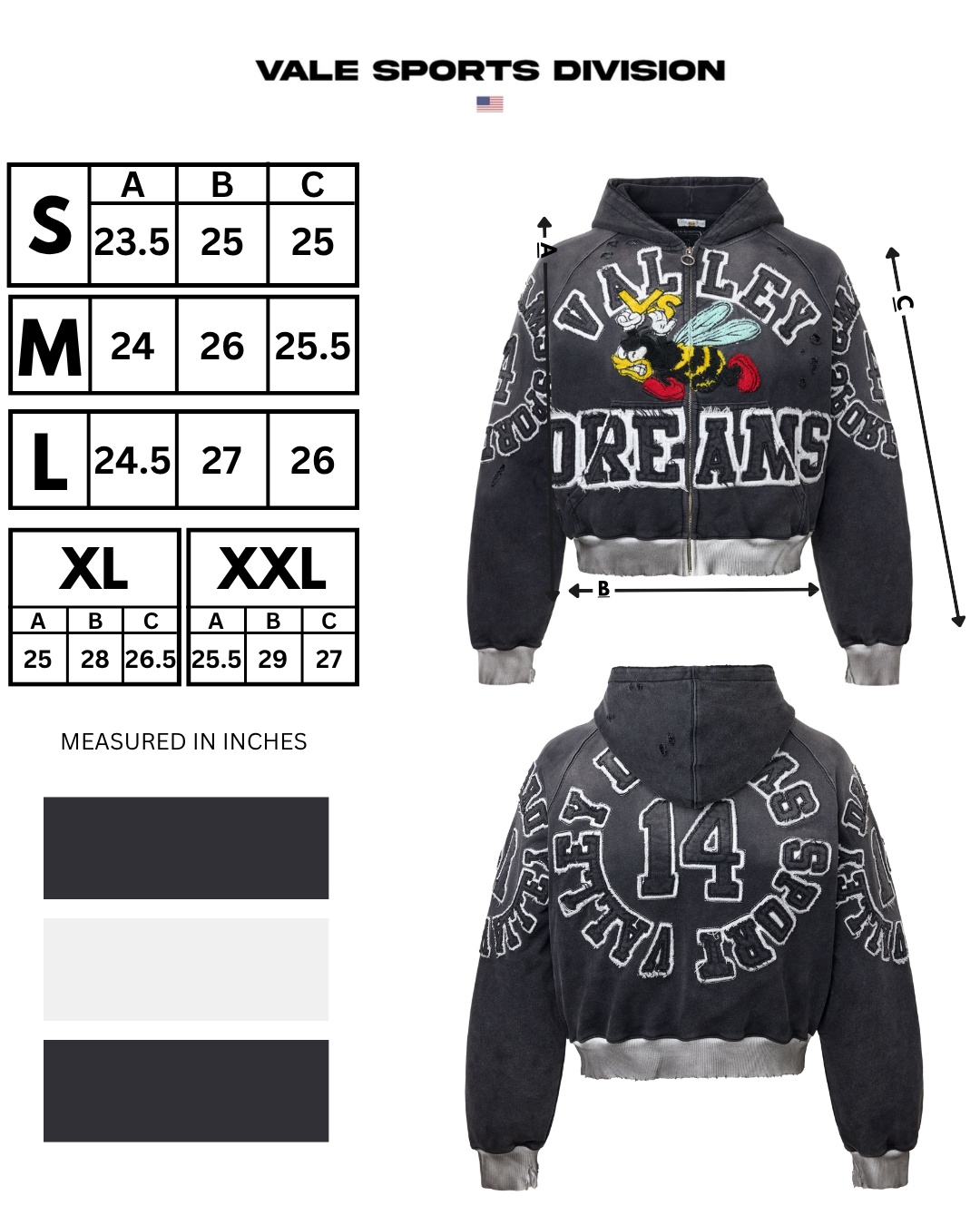 ANTHEM ZIP UP HOODIE