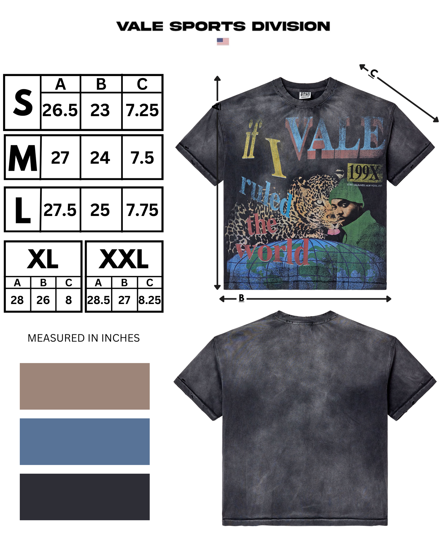 DA RULER TEE [BLACK] – VALE JERSEY CITY