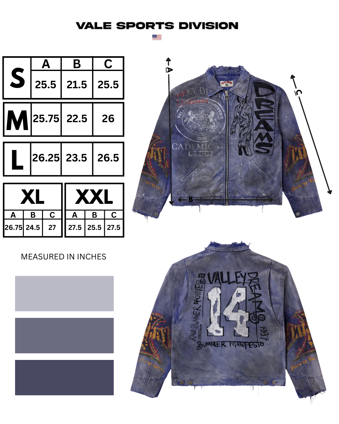 DESTRUCTION WORK JACKET [INDIGO]