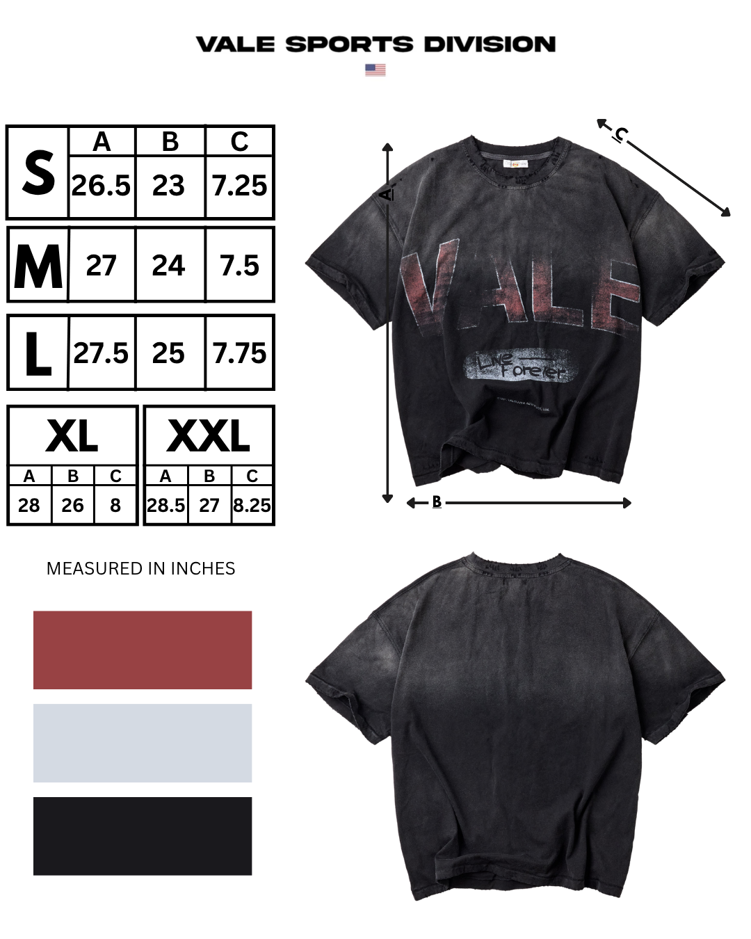 VALE LOGO TEE [BLACK]