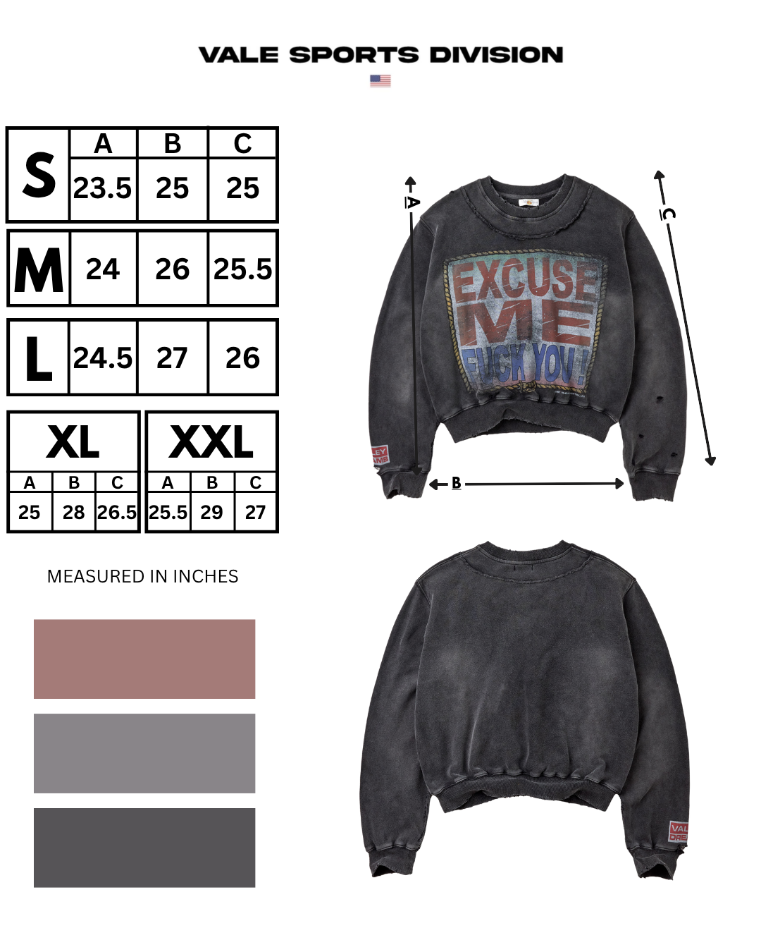 EXCUSE ME CREWNECK [BLACK]
