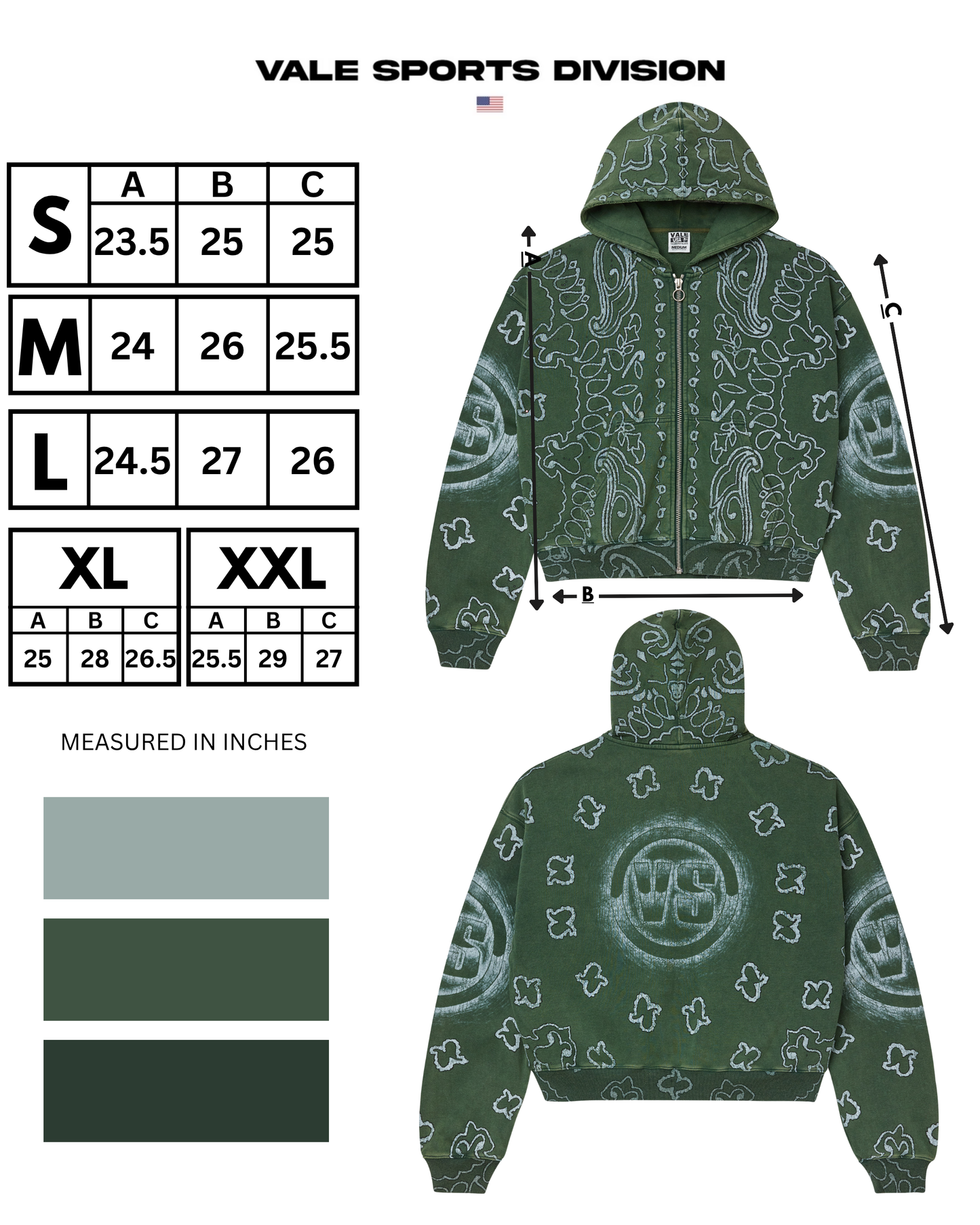 GREEN FLAG ZIP UP