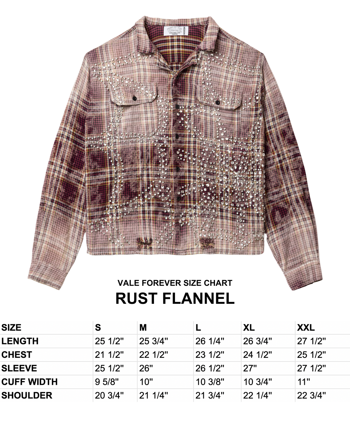Rust Color Flannel RUST FLANNEL – VALE JERSEY CITY
