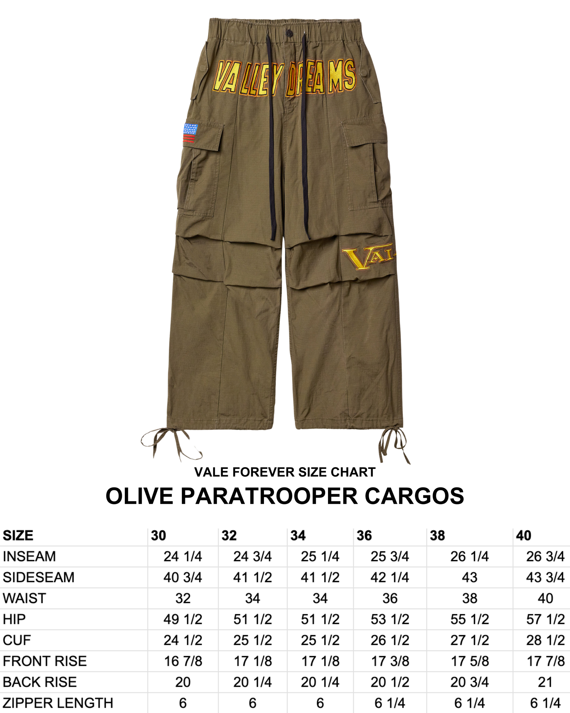 OLIVE PARATROOPER CARGOS VALE JERSEY CITY
