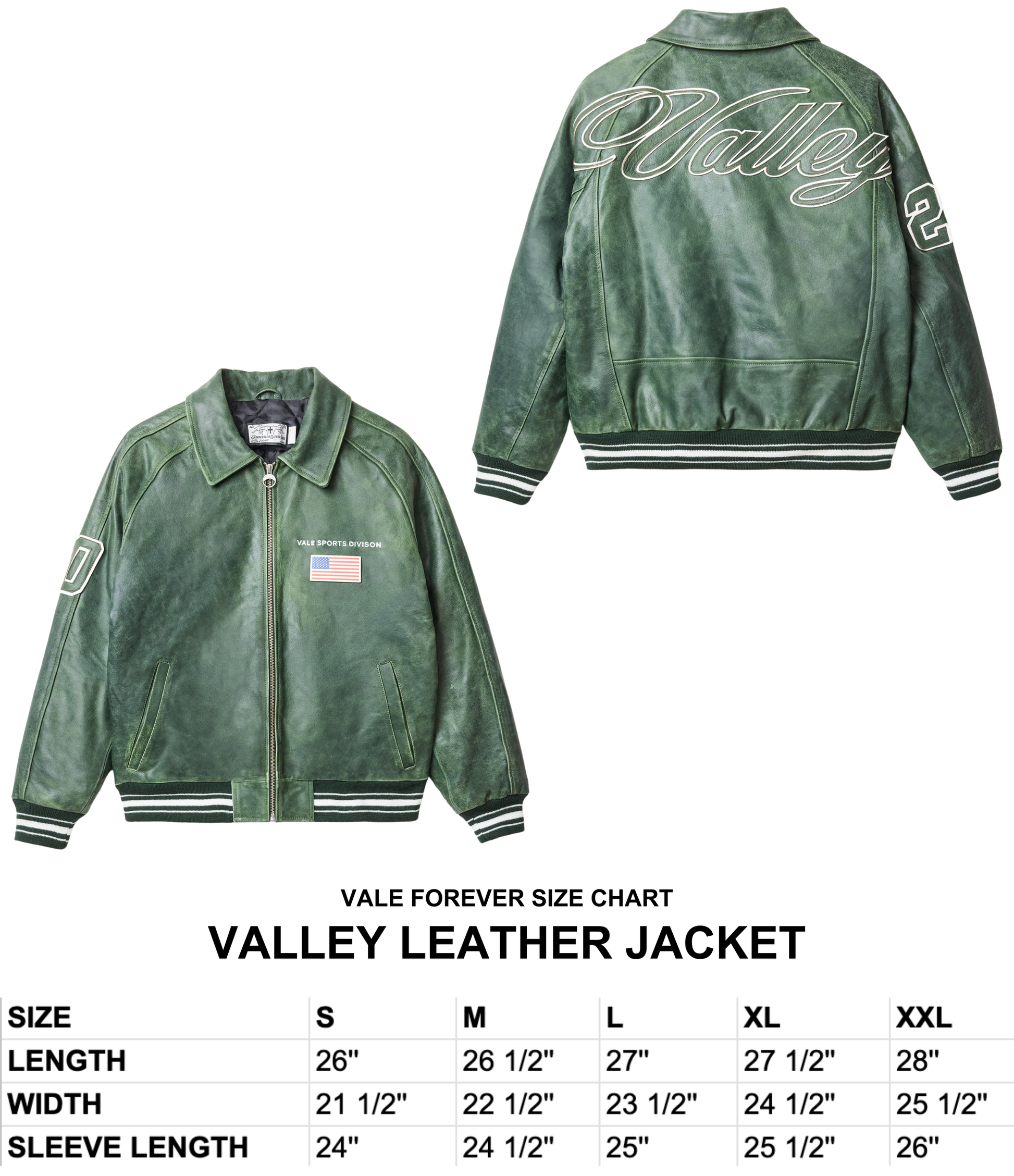 OLIVE VALLEY LEATHER JACKET – VALE JERSEY CITY