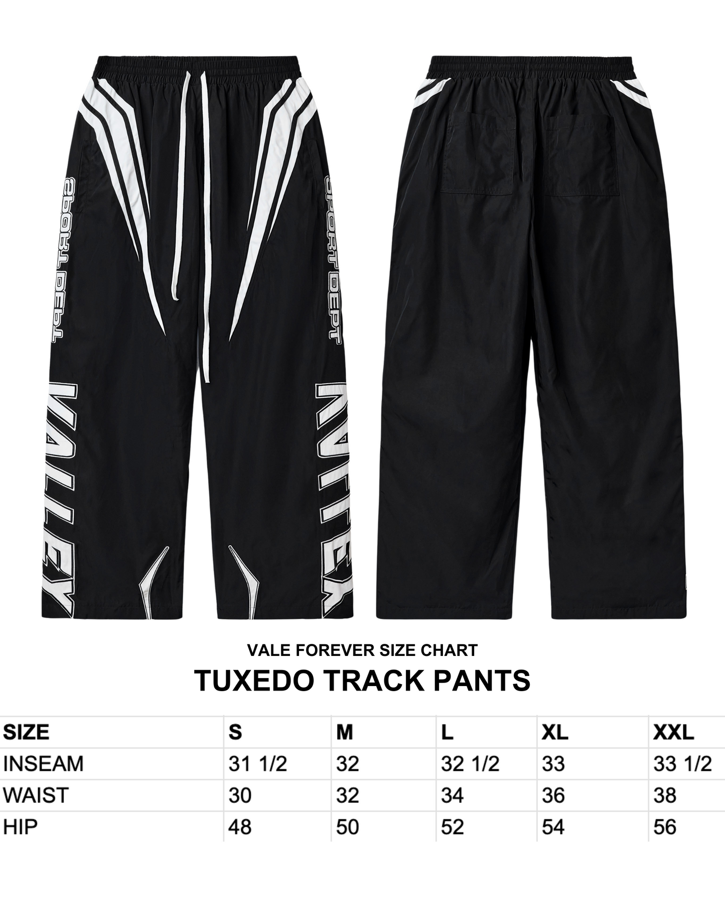 ウェア VALE SPORTS DIVISION TUXEDO TRACK PANTS TUXEDO TRACK PANTS – VALE JERSEY CITY