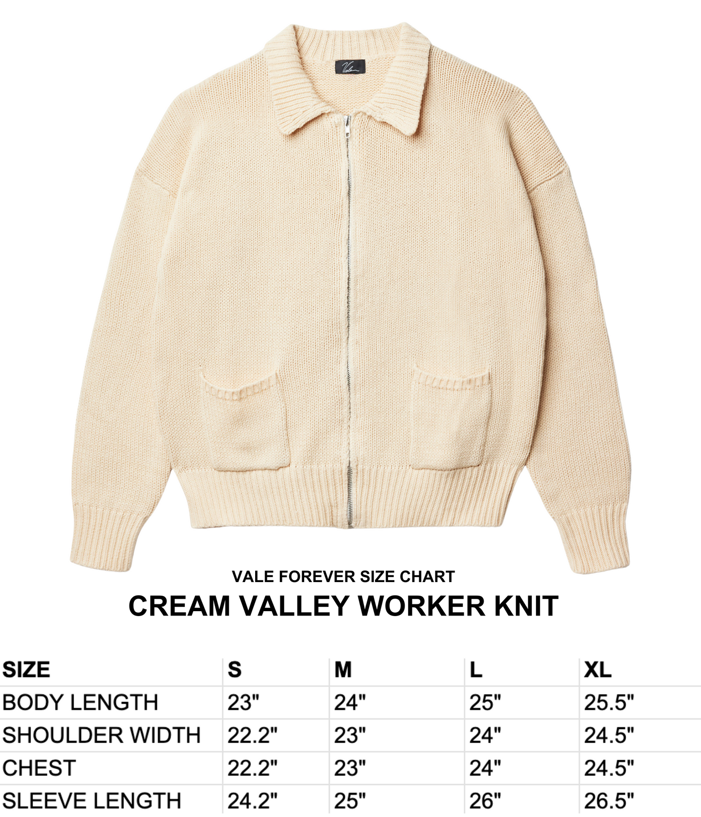 CREAM VALLEY WORKER KNIT
