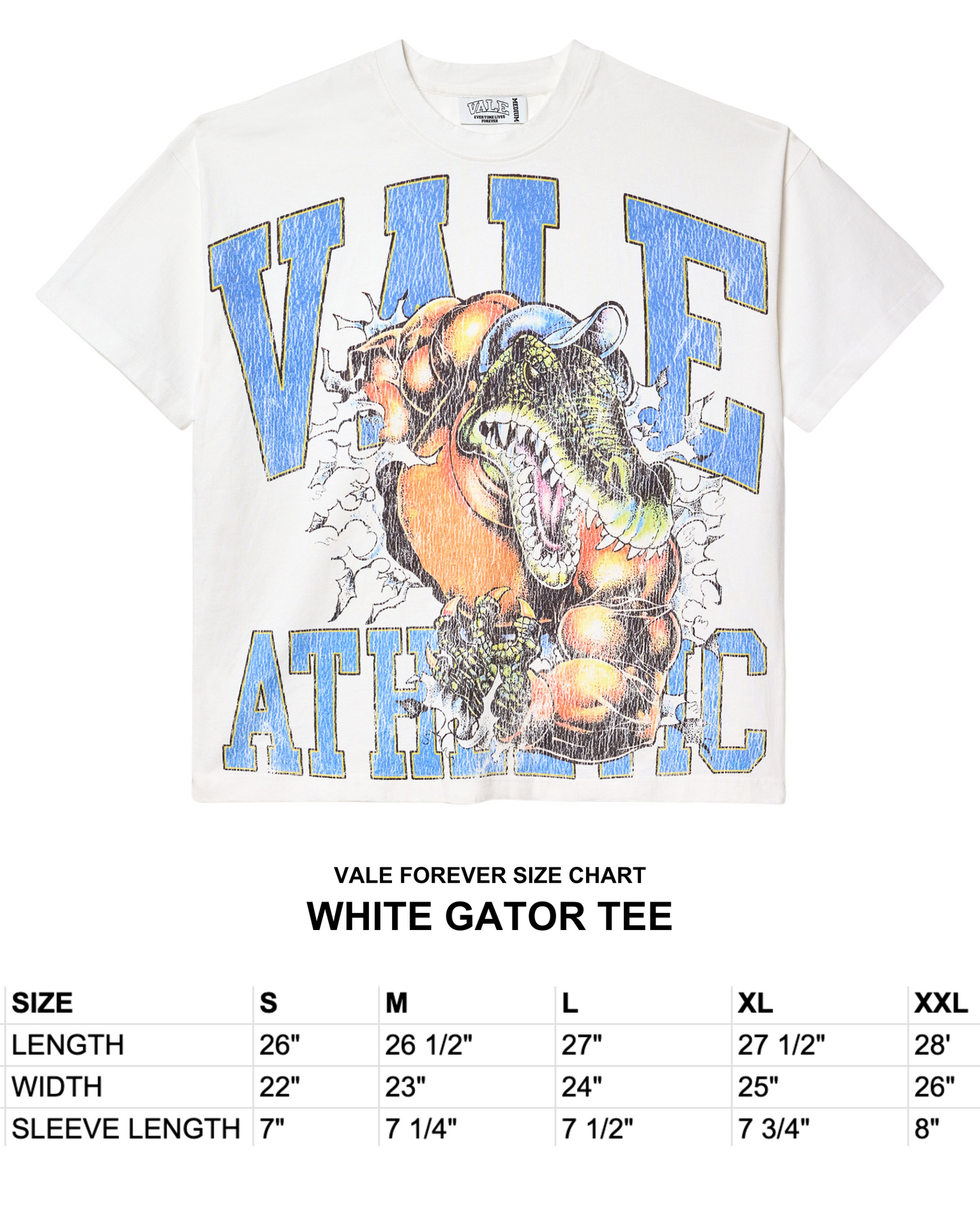WHITE GATOR TEE