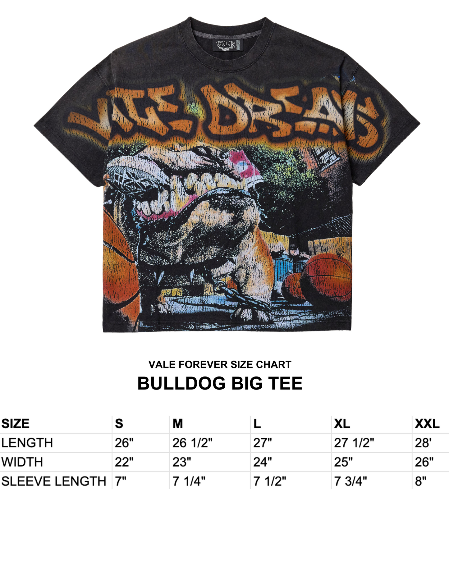 BULLDOG BIG TEE – VALE JERSEY CITY