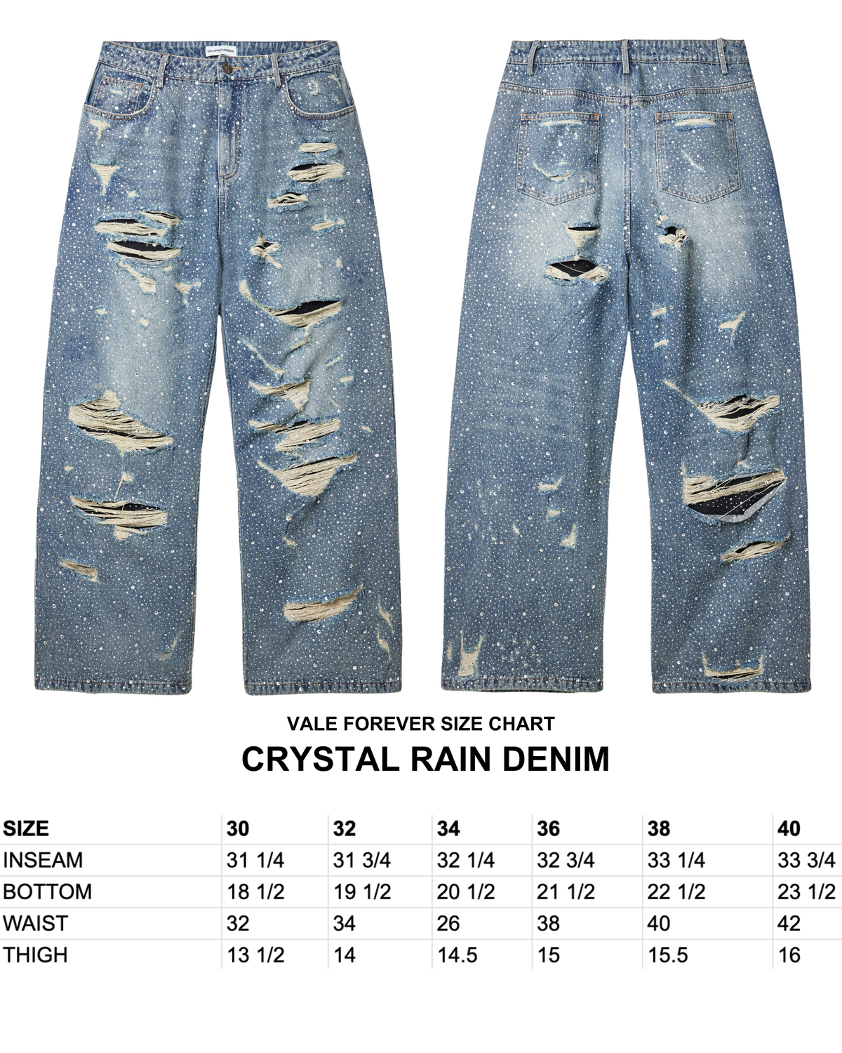 CRYSTAL RAIN DENIM VALE JERSEY CITY