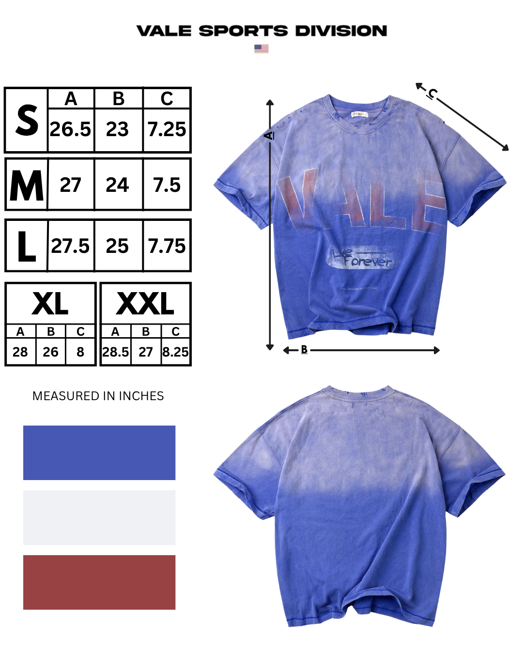 VALE LOGO TEE [BLUE]