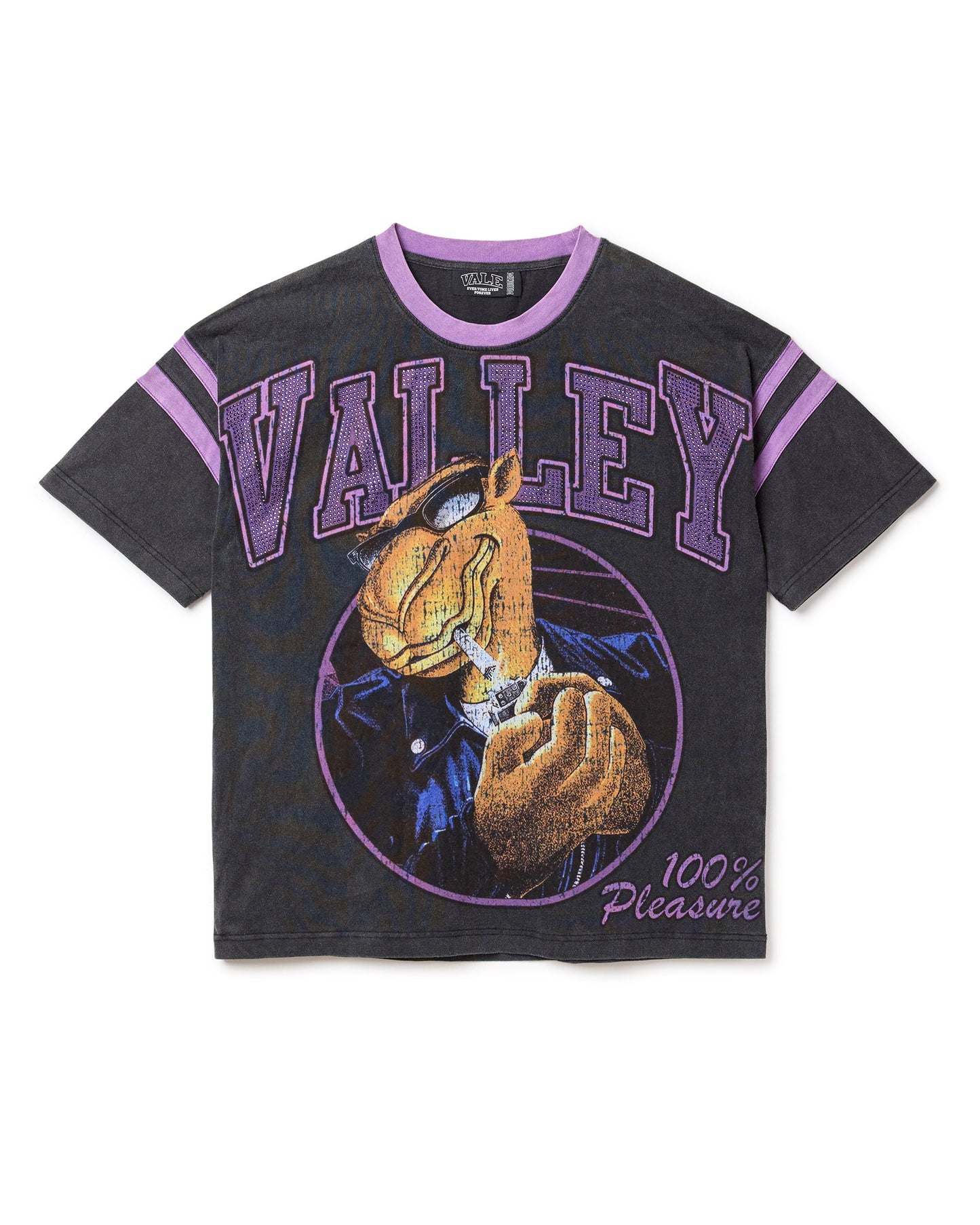 PURPLE RAYS BLING TEE