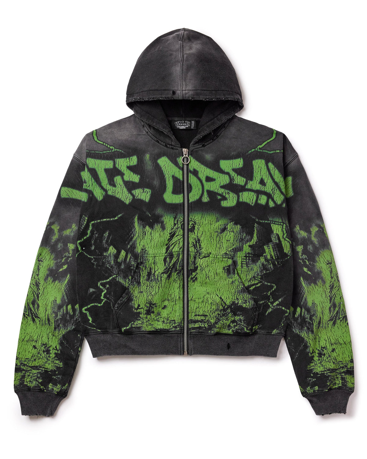 NIGHTMARE ZIP UP HOODIE – VALE JERSEY CITY