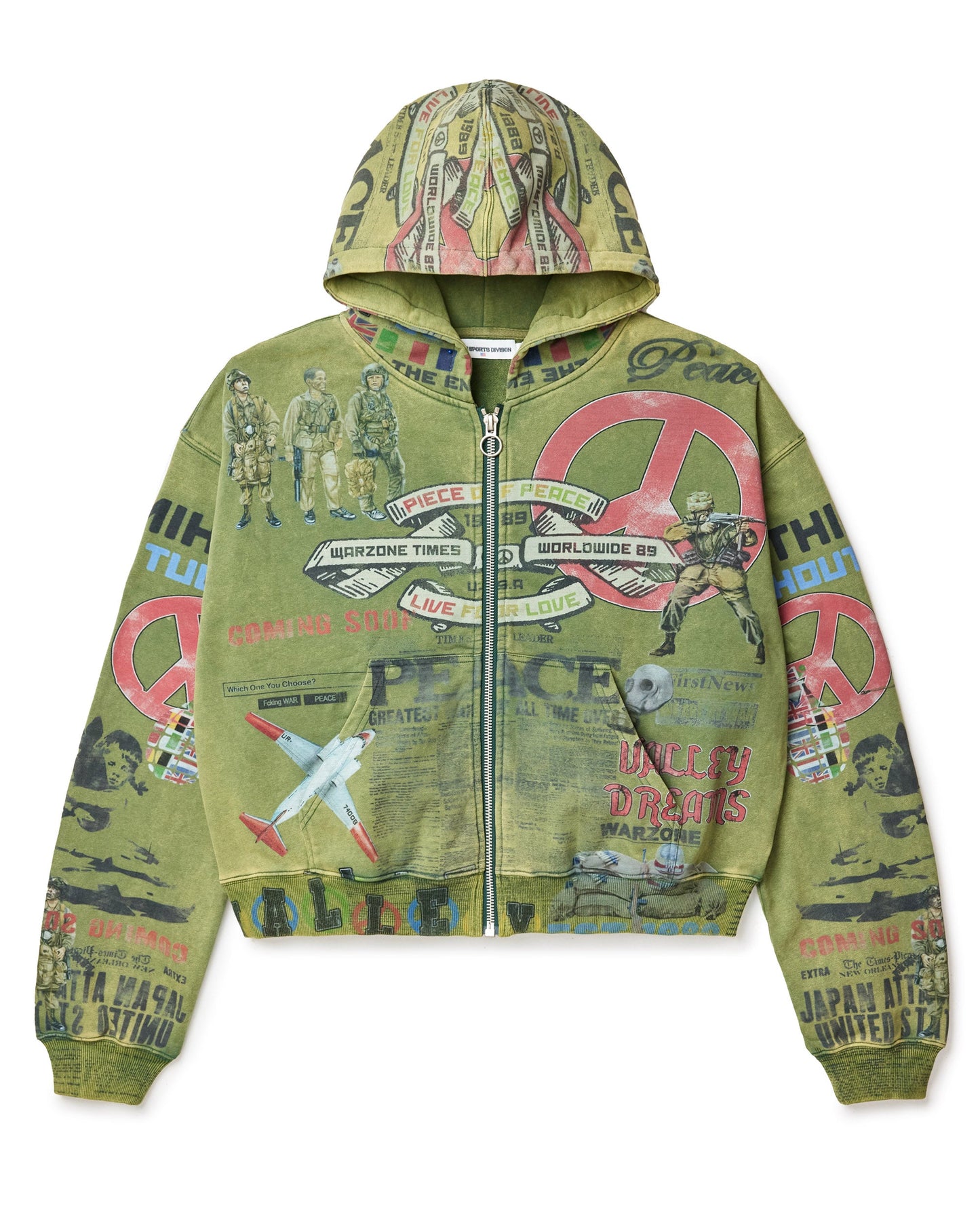OLIVE PEACE HOODIE