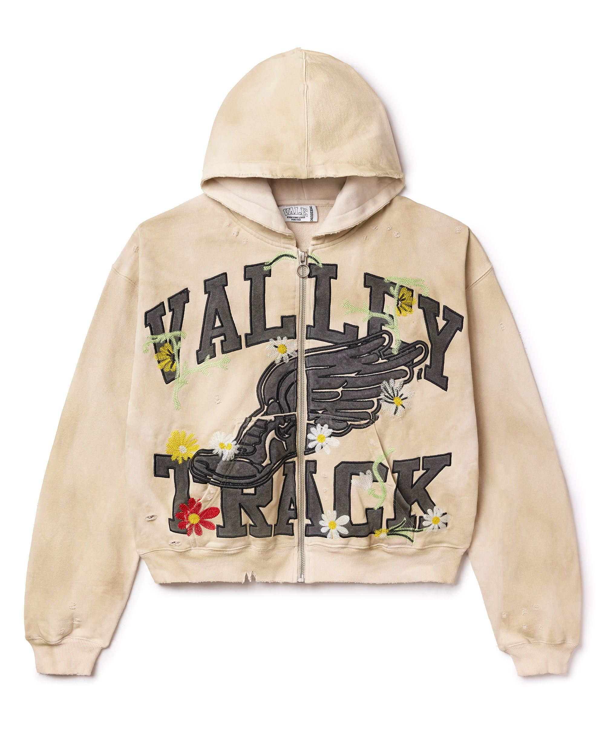 valeforever valley パーカー BONE GARDEN ZIP UP HOODIE – VALE JERSEY CITY