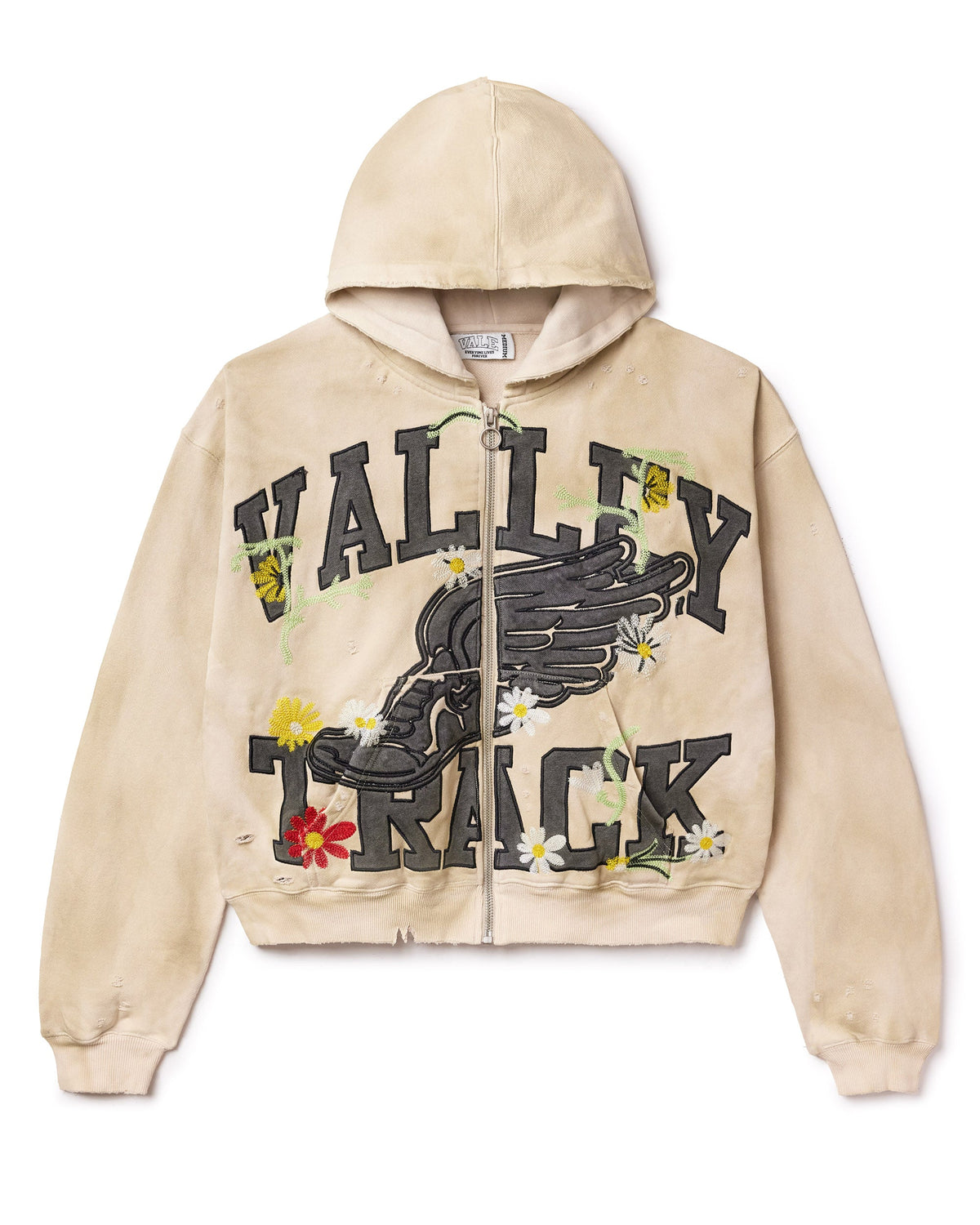 BONE GARDEN ZIP UP HOODIE – VALE JERSEY CITY