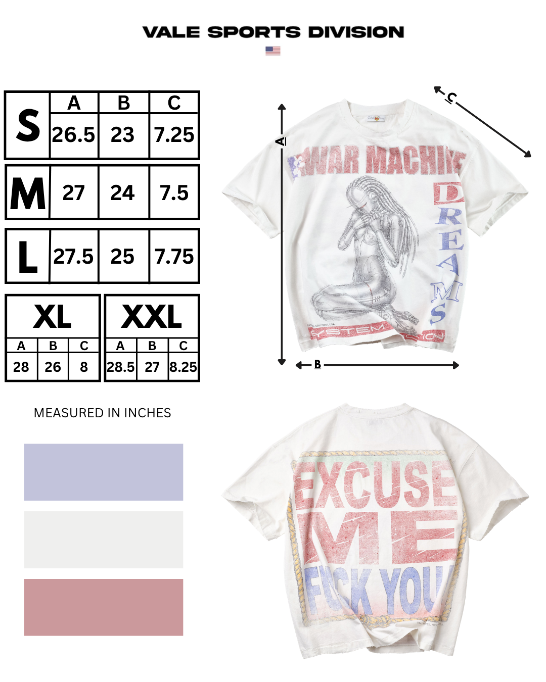 WAR MACHINE TEE [WHITE]
