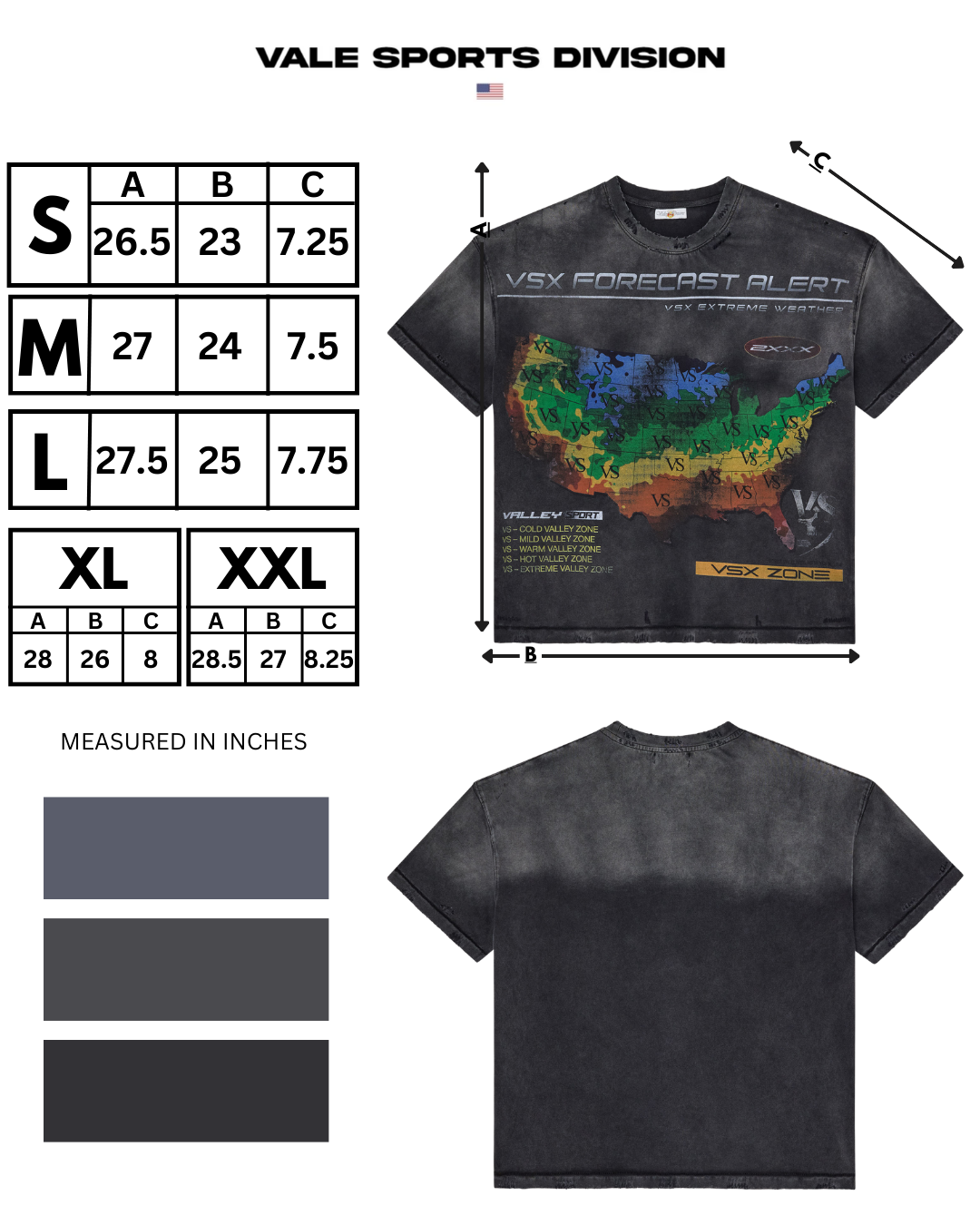 WEATHERMAN TEE [BLACK]