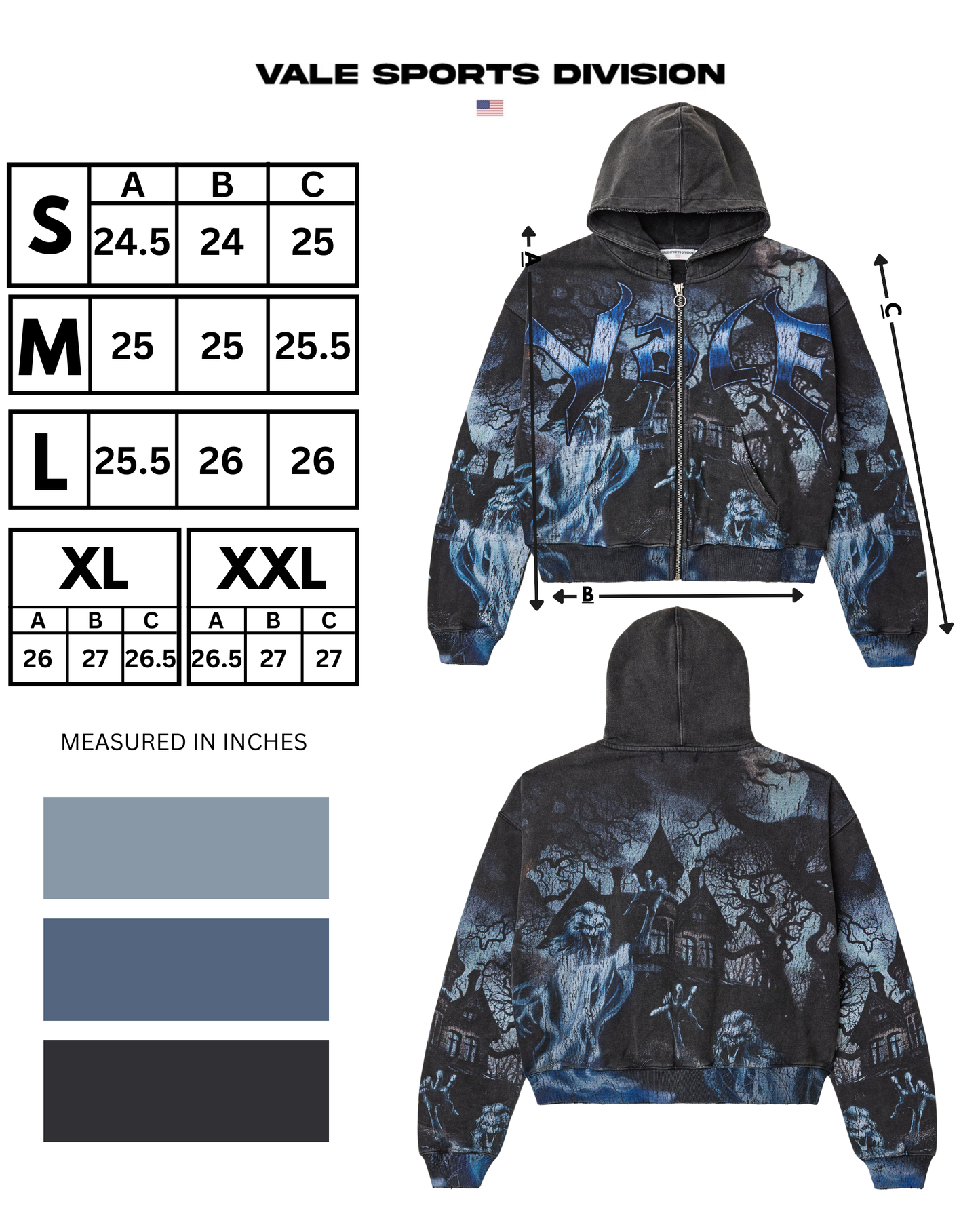 CASPER ZIP UP HOODIE