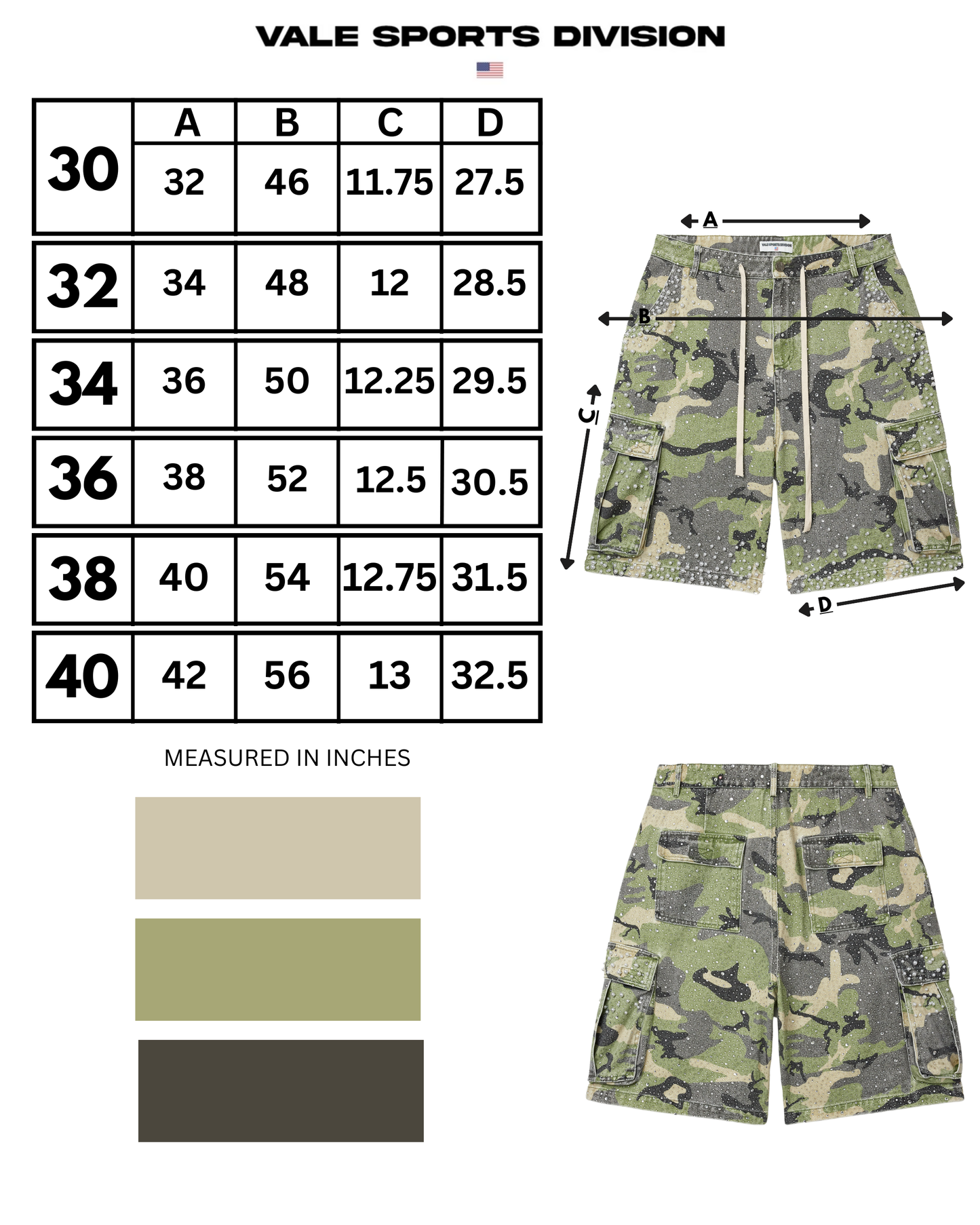 SOULJA CAMO JORTS
